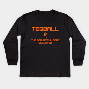 Teqball The Beautiful Game Elevated Kids Long Sleeve T-Shirt